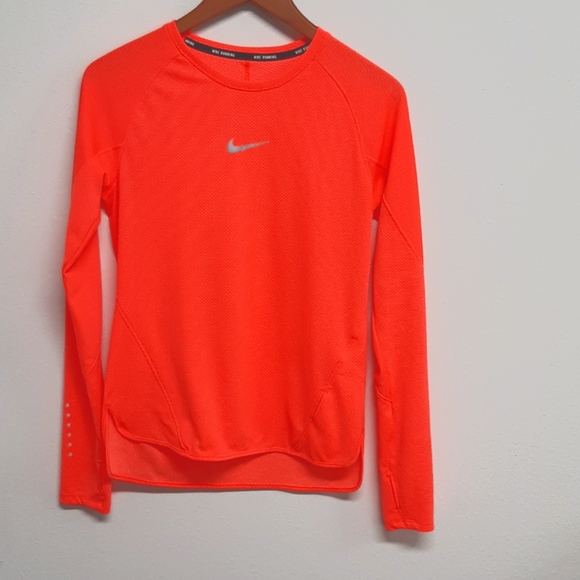 Crewneck Sweatshirt Nike Pullover Neon Orange Damen Nike